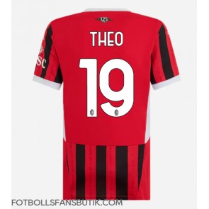 AC Milan Theo Hernandez #19 Replika Hemmatröja Damer 2024-25 Kortärmad